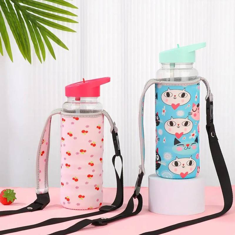 Modna tiskana torba za bocu vode s remenom Žene Muškarci Prijenosna sportska torba za bocu vode Torbica Torbica Nosač za van