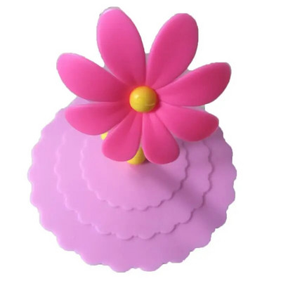 Creative Silicone Cup kate Ülevooluvastane imemiskork keraamilisele klaasist kruusikausile Kuumakindlad suletud kaaned Katte tee kohvi kaas