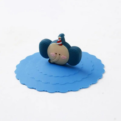 Creative Silicone Cup kate Ülevooluvastane imemiskork keraamilisele klaasist kruusikausile Kuumakindlad suletud kaaned Katte tee kohvi kaas