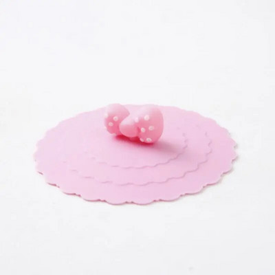 Creative Silicone Cup kate Ülevooluvastane imemiskork keraamilisele klaasist kruusikausile Kuumakindlad suletud kaaned Katte tee kohvi kaas