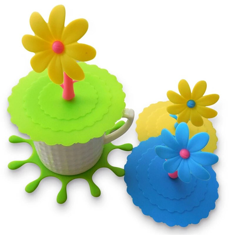 Kūrybinis silikono puodelio dangtelis, apsaugantis nuo perpildymo, siurbimo dangtelis, skirtas keramikiniam stikliniam puodeliui dubeniui, karščiui atsparūs sandarūs dangteliai, arbatos kavos dangtelis