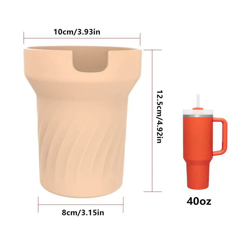 Silikoninis „Stanley“ butelio dugnas, neslystantis rankovės dangtelis, vandens buteliuko apsauginė įvorė, skirta „Stanley“ su šiaudeliais, sandarinimo dangteliais