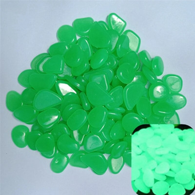 Decor de grădină Pietre luminoase care strălucesc în întuneric Pietricele decorative Decorarea rezervorului de pește în aer liber Pietriș de pietriș Pietriș de culori mixte pentru acvariu