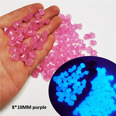 300/500Pcs Fashion Glow In Dark Pebbles Φωτεινή Πέτρινη Διακόσμηση Κήπου Βότσαλα Διακόσμηση Ενυδρείου Εξωτερικής Δεξαμενής Ψαριών