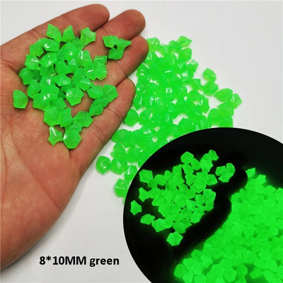 300/500Pcs Fashion Glow In Dark Pebbles Φωτεινή Πέτρινη Διακόσμηση Κήπου Βότσαλα Διακόσμηση Ενυδρείου Εξωτερικής Δεξαμενής Ψαριών