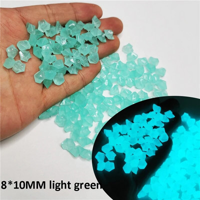 300/500Pcs Fashion Glow In Dark Pebbles Φωτεινή Πέτρινη Διακόσμηση Κήπου Βότσαλα Διακόσμηση Ενυδρείου Εξωτερικής Δεξαμενής Ψαριών