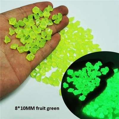 300/500Pcs Fashion Glow In Dark Pebbles Φωτεινή Πέτρινη Διακόσμηση Κήπου Βότσαλα Διακόσμηση Ενυδρείου Εξωτερικής Δεξαμενής Ψαριών