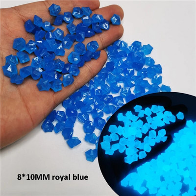300/500Pcs Fashion Glow In Dark Pebbles Φωτεινή Πέτρινη Διακόσμηση Κήπου Βότσαλα Διακόσμηση Ενυδρείου Εξωτερικής Δεξαμενής Ψαριών