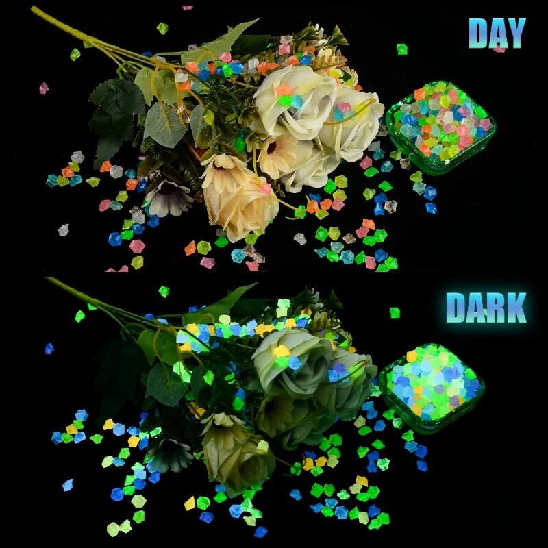 300/500Pcs Fashion Glow In Dark Pebbles Φωτεινή Πέτρινη Διακόσμηση Κήπου Βότσαλα Διακόσμηση Ενυδρείου Εξωτερικής Δεξαμενής Ψαριών