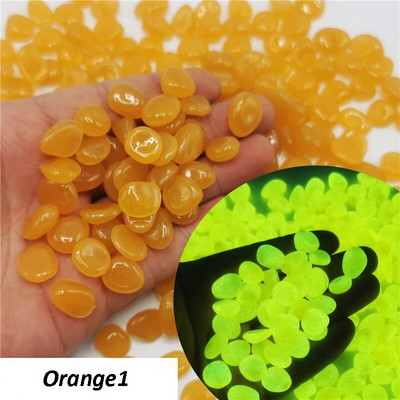 50/100Pcs Glow in the Dark Garden Βότσαλα για το πεζοδρόμιο Κήπος Βεράντα Χλοοτάπητα Κήπος Αίθριο Δεξαμενή ψαριών Ενυδρείο Διακόσμηση Glow Stone