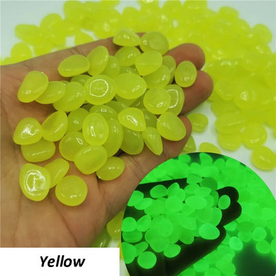 50/100Pcs Glow in the Dark Garden Βότσαλα για το πεζοδρόμιο Κήπος Βεράντα Χλοοτάπητα Κήπος Αίθριο Δεξαμενή ψαριών Ενυδρείο Διακόσμηση Glow Stone