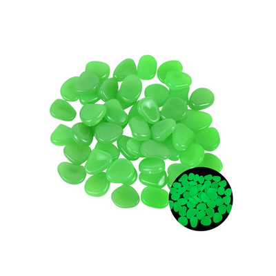 50/100/200Pcs Glow in the Dark Stones Mini Luminous Rocks 0,8-1,1cm Διακοσμητικά Βότσαλα για Γλάστρες Κηπουρικής Ενυδρείου Διακοσμητικά χαλίκι