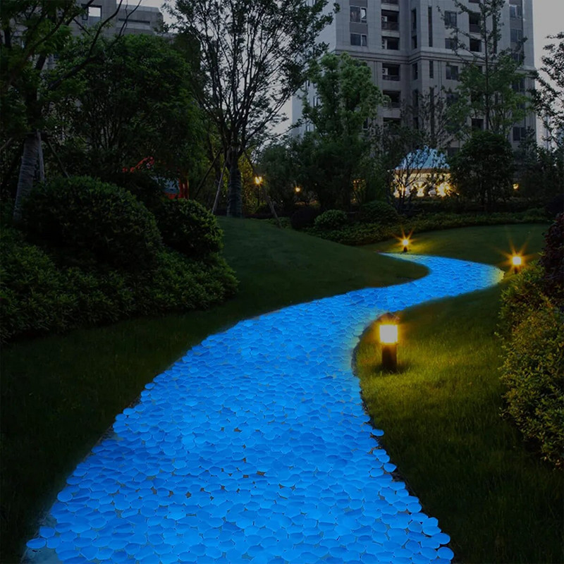 50/100/200Pcs Glow in the Dark Stones Mini Luminous Rocks 0,8-1,1cm Διακοσμητικά Βότσαλα για Γλάστρες Κηπουρικής Ενυδρείου Διακοσμητικά χαλίκι
