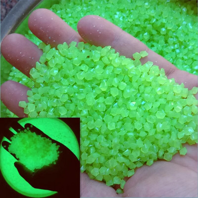 1000 buc Nisip luminos strălucește în întuneric Pietricele Piatră Grădină Casă Cale în aer liber Decorare gazon Acvariu Decor 3-5mm