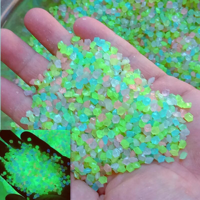 1000 buc Nisip luminos strălucește în întuneric Pietricele Piatră Grădină Casă Cale în aer liber Decorare gazon Acvariu Decor 3-5mm