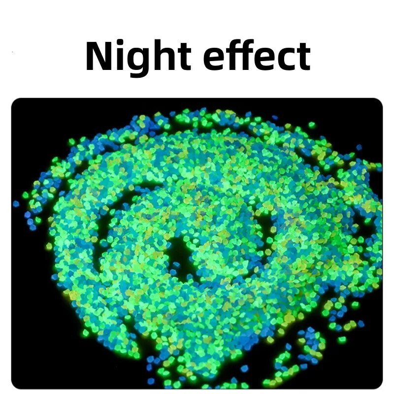 10g 400kom 3-5mm svjetleći pješčani vrtni akvarij fluorescentna mala kamena vaza svjetleći pijesak fluorescentne čestice vrtni ukras