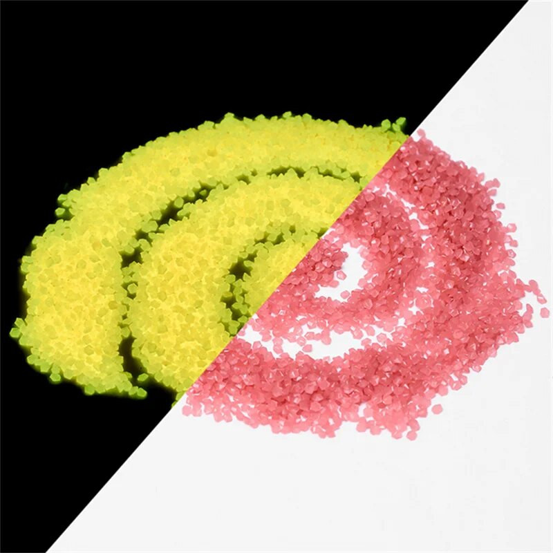 10g 400kom 3-5mm svjetleći pješčani vrtni akvarij fluorescentna mala kamena vaza svjetleći pijesak fluorescentne čestice vrtni ukras
