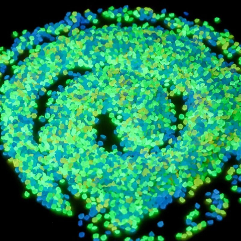 Dom 3-5 mm Svjetleći pijesak koji svijetli u tami Kamenčići 1000/3000 kom Kameni vrt Vanjska staza Dekoracija travnjaka Fish Tank Dekoracija akvarija