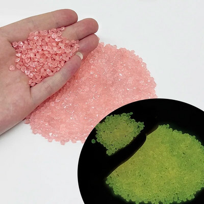 1000Pcs/Pack Glow In The Dark Garden Pebbles Stones for Aquarium Fish Tank Bar Βάζο Διακόσμηση Φωτεινές πέτρες φθορισμού