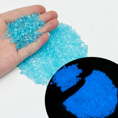 1000Pcs/Pack Glow In The Dark Garden Pebbles Stones for Aquarium Fish Tank Bar Βάζο Διακόσμηση Φωτεινές πέτρες φθορισμού