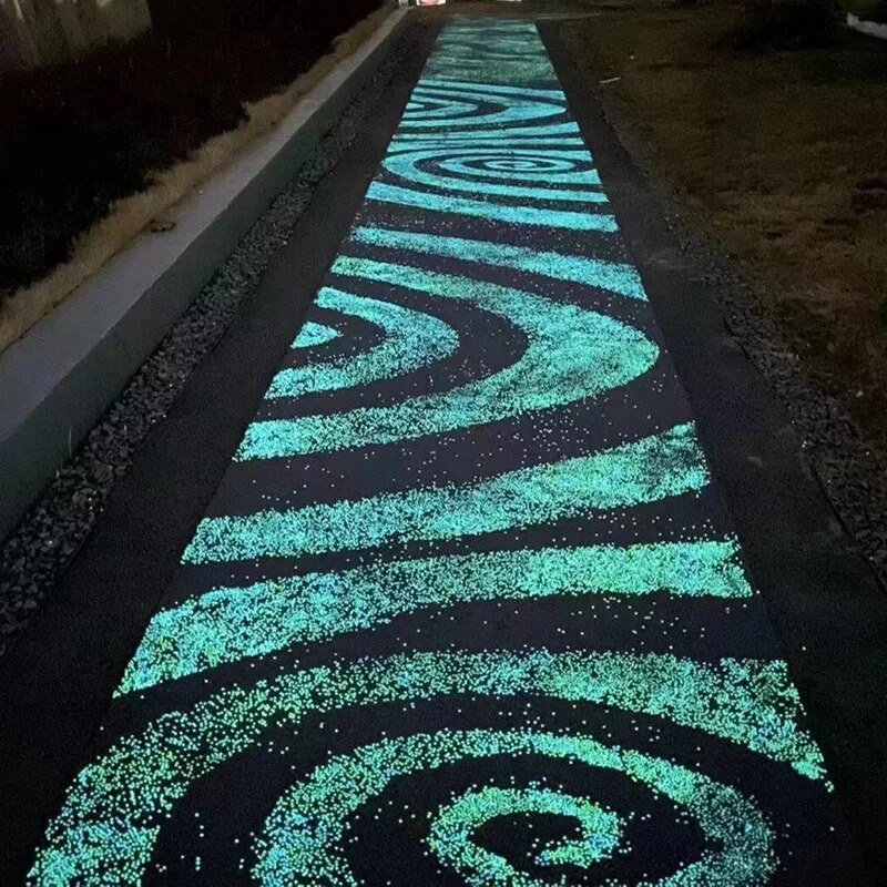 1000Pcs/Pack Glow In The Dark Garden Pebbles Stones for Aquarium Fish Tank Bar Βάζο Διακόσμηση Φωτεινές πέτρες φθορισμού