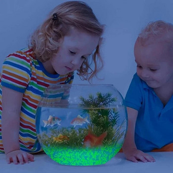 3-5mm 1000pcs Φωτεινή λάμψη άμμου σε σκοτεινή πέτρα Διακοσμητικά βότσαλα Κήπος Αυλή Fish Tank Aquarium Home DIY Ornaments Supplies