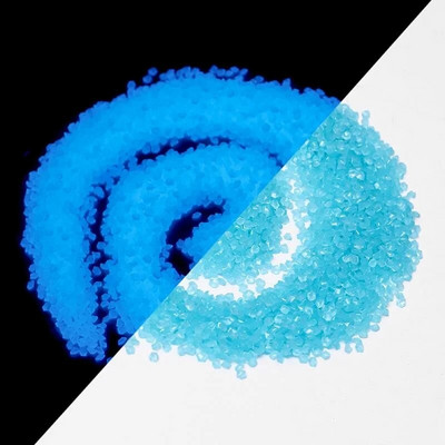 3-5mm 1000pcs Φωτεινή λάμψη άμμου σε σκοτεινή πέτρα Διακοσμητικά βότσαλα Κήπος Αυλή Fish Tank Aquarium Home DIY Ornaments Supplies