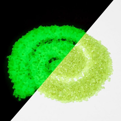 3-5mm 1000pcs Φωτεινή λάμψη άμμου σε σκοτεινή πέτρα Διακοσμητικά βότσαλα Κήπος Αυλή Fish Tank Aquarium Home DIY Ornaments Supplies