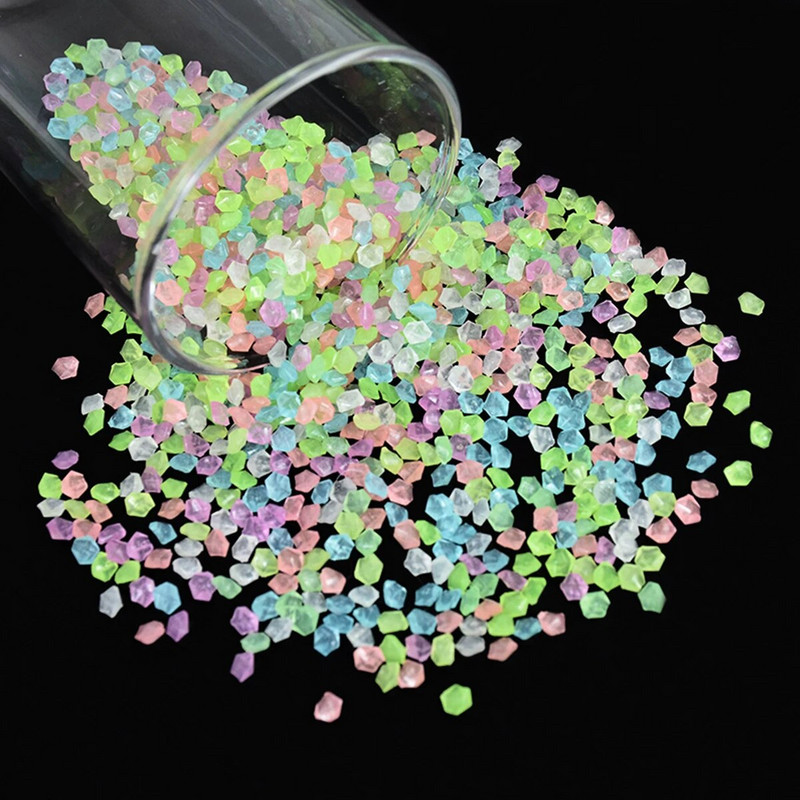 Šviečiantys smėlio akmenys žėrintis sodo dekoras Blizgantis akmuo Akvariumo reikmenys Pasakų žvyro akmenys Namų takas „Pasidaryk pats“ priedai