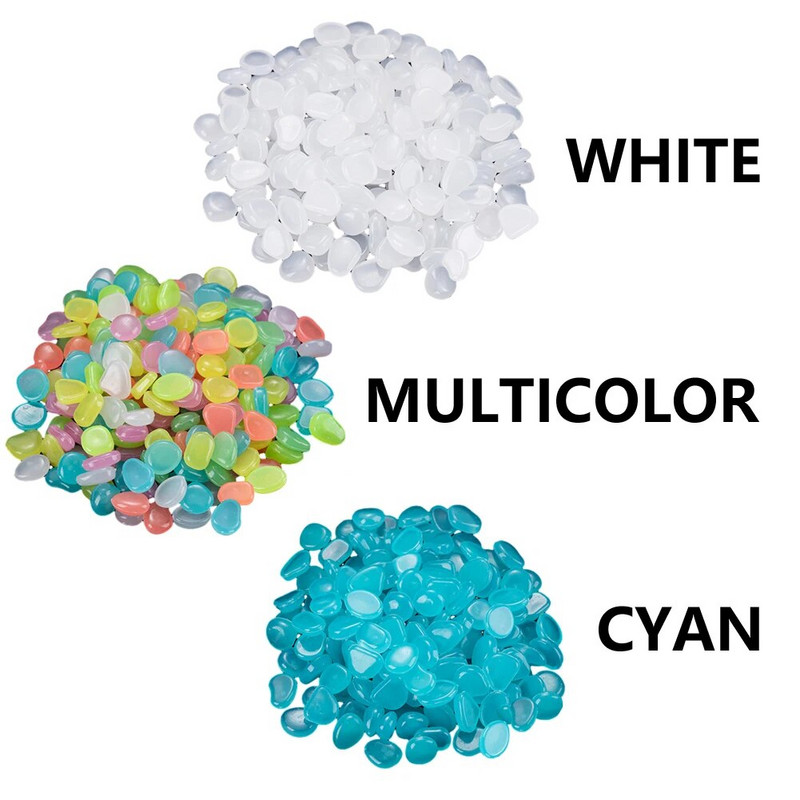 300 tk Waterscapes vaasitäidis õues lillepotid Kunstlikud korduvkasutatavad dekoratiivsed aiarada helendavad pimedas kivikestega basseinis