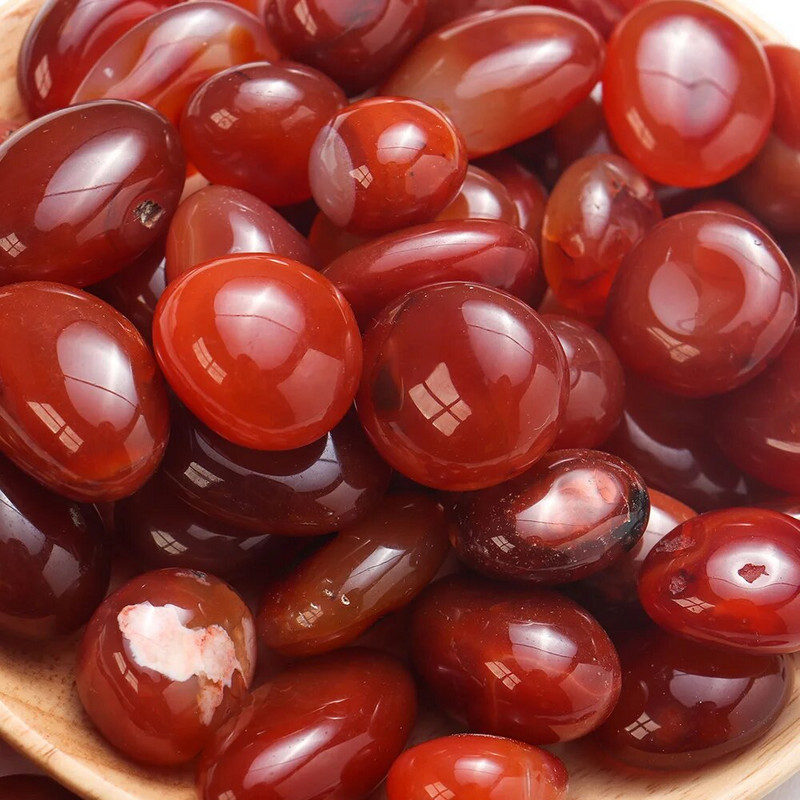 50 g Natūralus gydomasis brangakmenis karneolis poliruotas žvyro akmuo raudonas agatas krištolo reiki mineralai namų akvariumo apdaila