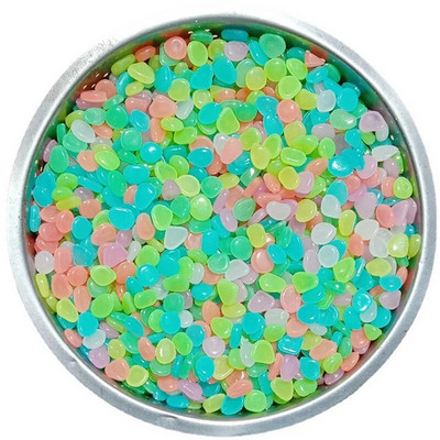 50/100 tk 10 mm helendav aias aiakivikesed aiaterrassile muru aia akvaariumi kaunistuseks helendavad kivid