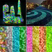 100/200 tk Pimedas helendav Dekoratiivne veeris Aiakaunistus Kivikesed Helendav kivi Õues Akvaariumi kaunistus