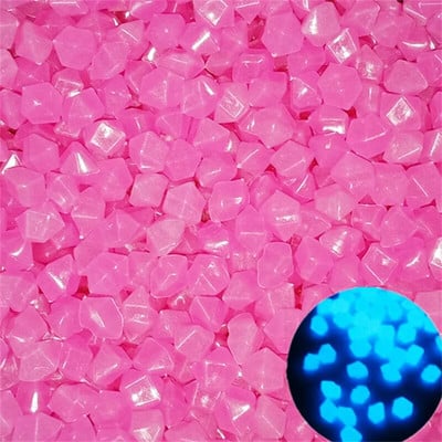 100/200 tk Pimedas helendav Dekoratiivne veeris Aiakaunistus Kivikesed Helendav kivi Õues Akvaariumi kaunistus