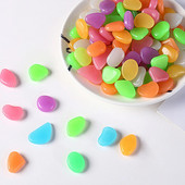 50 komada svjetlećeg kamenja koje svijetli u mraku, kamenčići, šetalište za vrt, akvarij, staklene vaze, vanjska dekoracija vrta