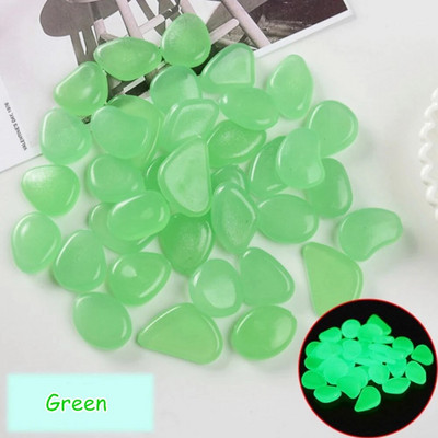 50 komada svjetlećeg kamenja koje svijetli u mraku, kamenčići, šetalište za vrt, akvarij, staklene vaze, vanjska dekoracija vrta