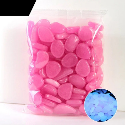 Vanjsko dvorište Svjetleće kamenje Sjajni kamenčići Dekoracije Akvarijum Akvarij Prirodni kristali Kamen Noćni vrt Vanjski dekor