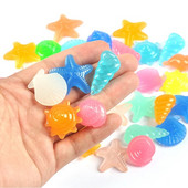 20 τμχ/παρτίδα Mix Candy Shells Luminous Stone Glow in The Dark Stone για Διακόσμηση Δεξαμενής Ψαριών Κήπου Πεζοδρόμια Path Patio Lawn Yard