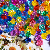 100 komada svečanih potrepština Simulacija ledenih kolača Dekoracije Lažne kocke Akrilne plastike Kristalni kameni rekviziti Blagdansko rođendansko dotjerivanje