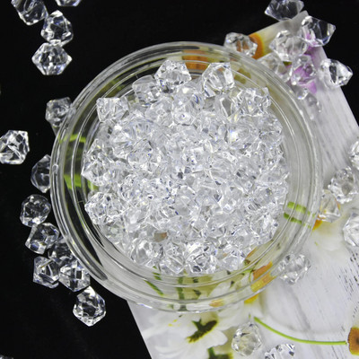 100 komada svečanih potrepština Simulacija ledenih kolača Dekoracije Lažne kocke Akrilne plastike Kristalni kameni rekviziti Blagdansko rođendansko dotjerivanje