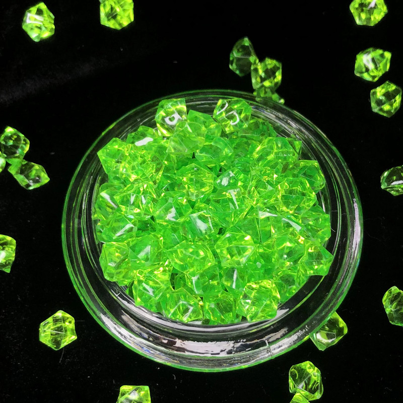 100 komada svečanih potrepština Simulacija ledenih kolača Dekoracije Lažne kocke Akrilne plastike Kristalni kameni rekviziti Blagdansko rođendansko dotjerivanje