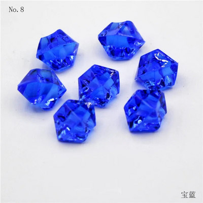 Ακρυλικά, κοσμήματα με χάντρες 100τμχ/Σετ Χρώμα Ενυδρείο Ακρυλικές Πέτρες Κρυστάλλινα Παγάκια Διακοσμητικά Βάζο Γεμιστικό Βότσαλο Κήπος Δεξαμενής Ψαριών