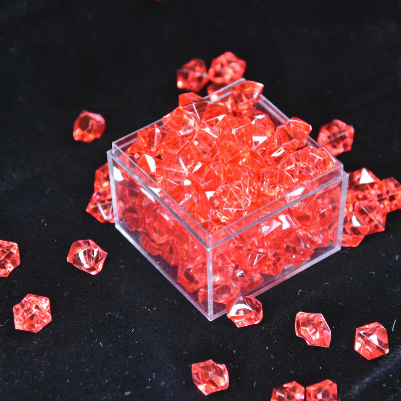 Ακρυλικά, κοσμήματα με χάντρες 100τμχ/Σετ Χρώμα Ενυδρείο Ακρυλικές Πέτρες Κρυστάλλινα Παγάκια Διακοσμητικά Βάζο Γεμιστικό Βότσαλο Κήπος Δεξαμενής Ψαριών