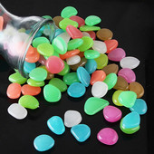 Svjetleće kamenje Šljunak svijetli u mraku Akvarij Pijesak Akvarij Kamenje za šetnice Staza Terasa Travnjak Vrt Dekoracija dvorišta Mješavina boja