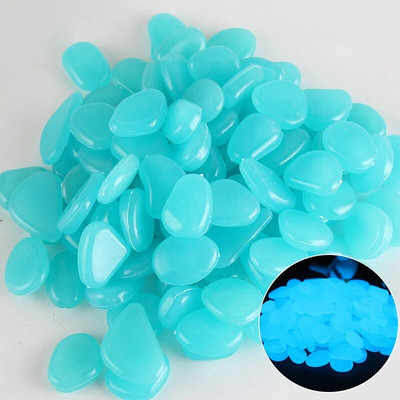 Svjetleće kamenje Šljunak svijetli u mraku Akvarij Pijesak Akvarij Kamenje za šetnice Staza Terasa Travnjak Vrt Dekoracija dvorišta Mješavina boja