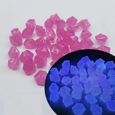 300 τμχ Φωτεινή βότσαλα Βράχοι Διακοσμητικά κήπου Πέτρινη λάμψη στον σκοτεινό κήποΓια πεζοδρόμια Διακοσμήσεις δεξαμενών ψαριών