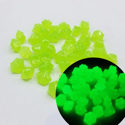 300 τμχ Φωτεινή βότσαλα Βράχοι Διακοσμητικά κήπου Πέτρινη λάμψη στον σκοτεινό κήποΓια πεζοδρόμια Διακοσμήσεις δεξαμενών ψαριών