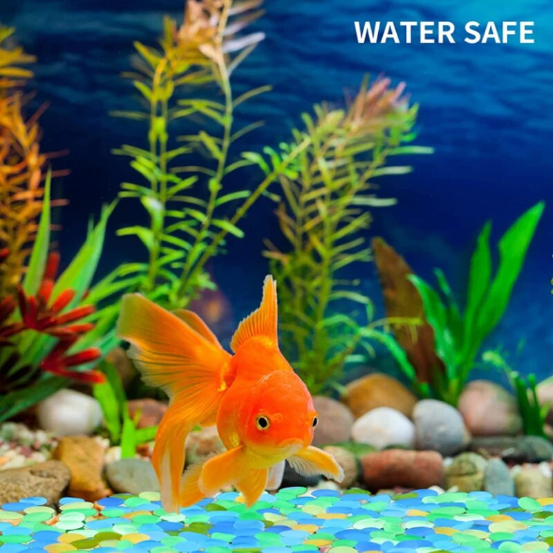 50/100 vnt Švyti tamsoje sode Akmenukai Švyti akmenys Uolos takams Sodo takas Patio veja Sodo kiemo dekoras Šviečiantys akmenys