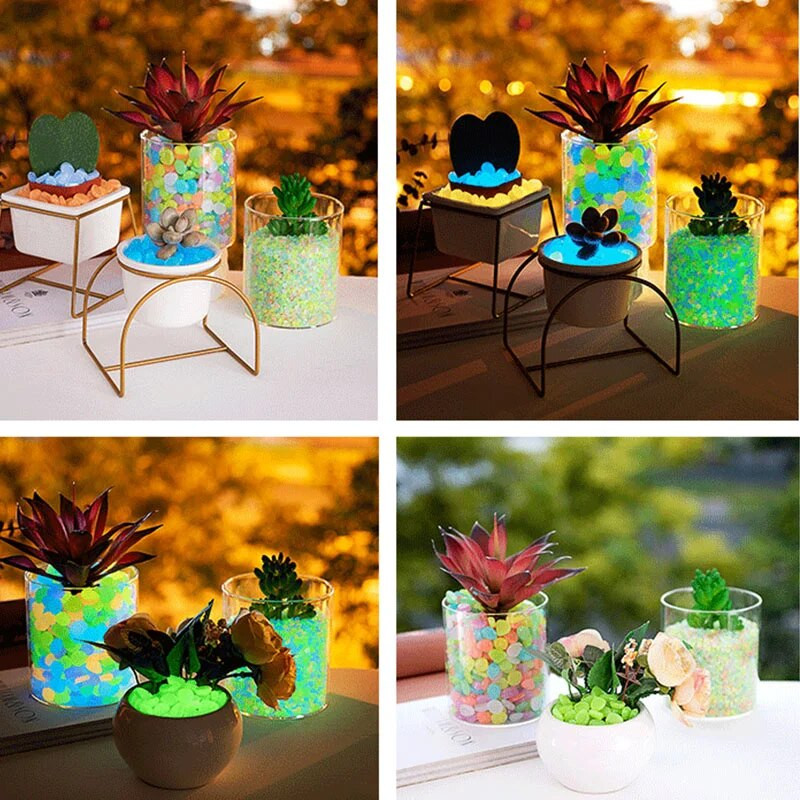 50/100 tk Hõõguv kivi aiakivi kivid kõnniteede jaoks Aiatee siseõue muru õue kivikesed akvaariumi akvaariumi sisustus