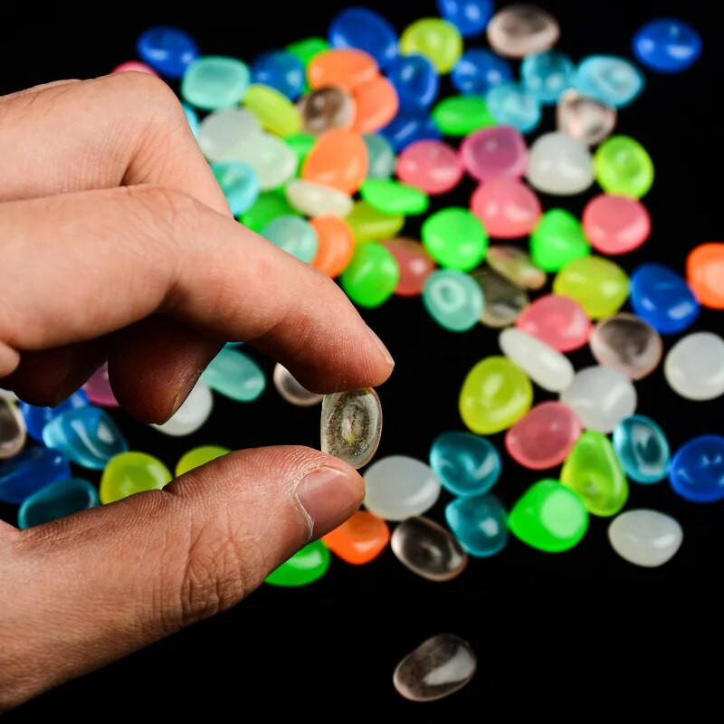 50/100 tk Hõõguv kivi aiakivi kivid kõnniteede jaoks Aiatee siseõue muru õue kivikesed akvaariumi akvaariumi sisustus